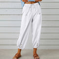 Pantalon ample droit à jambe large pour femmes