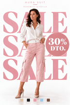 Pantalón cargo capri estilo deportivo