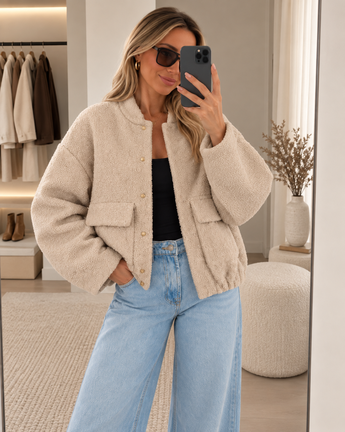 Chaqueta Bomber Marrón Suit
