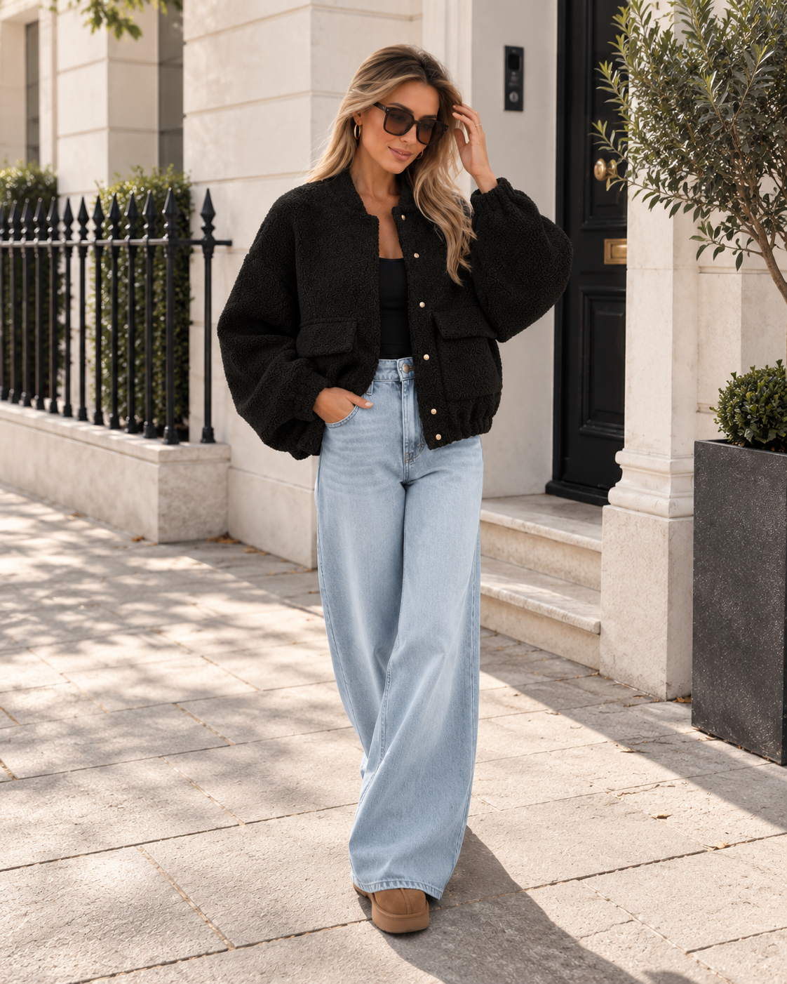 Chaqueta Bomber Marrón Suit