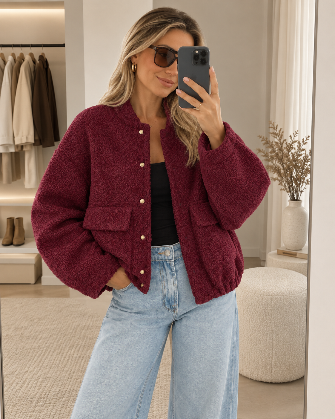 Chaqueta Bomber Marrón Suit