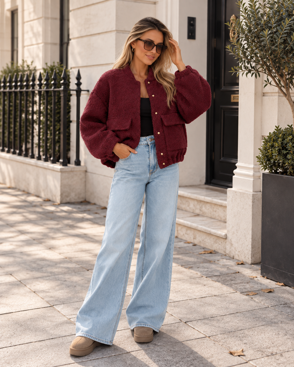 Chaqueta Bomber Marrón Suit