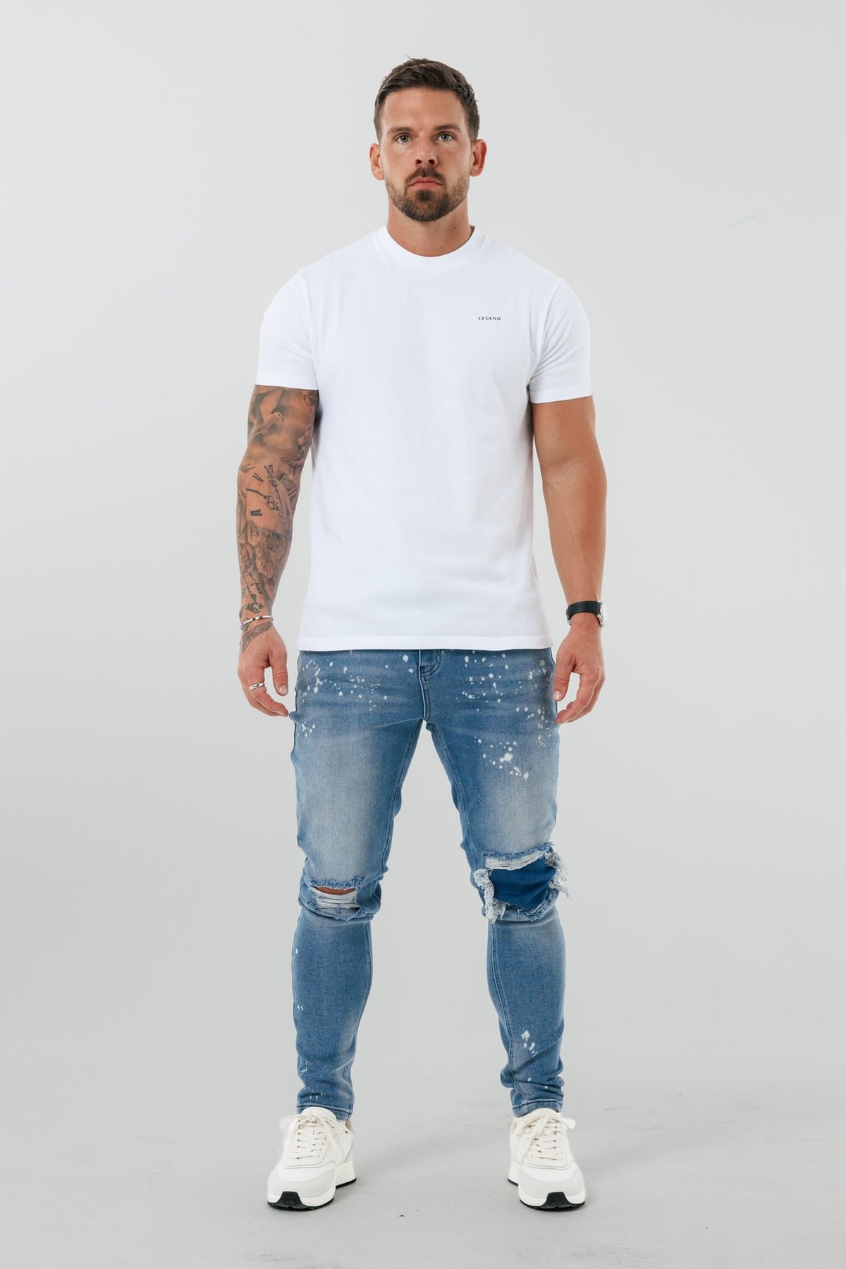 CAMISETA BÁSICA PREMIUM - BLANCA