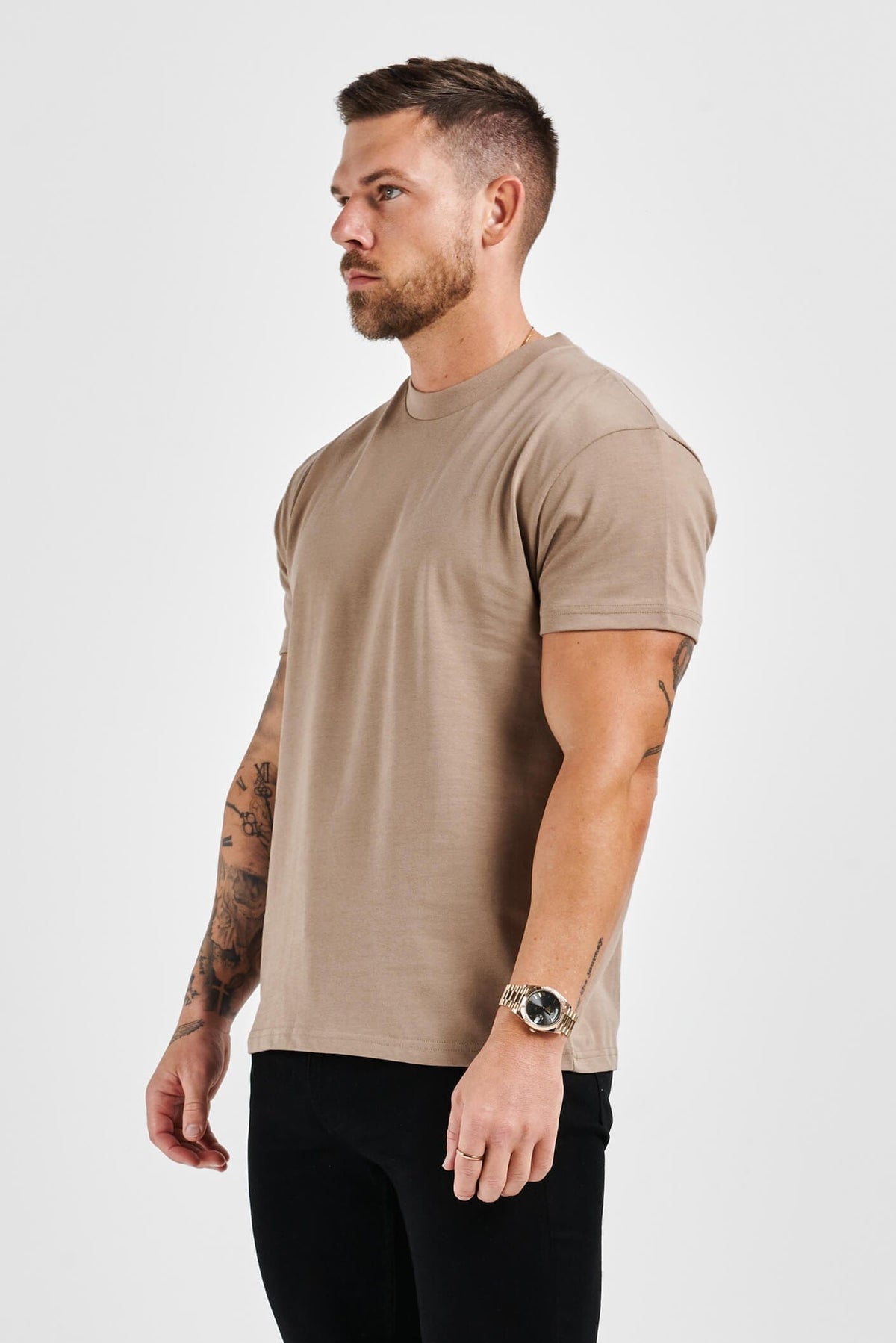 CAMISETA BÁSICA PREMIUM - BEIGE