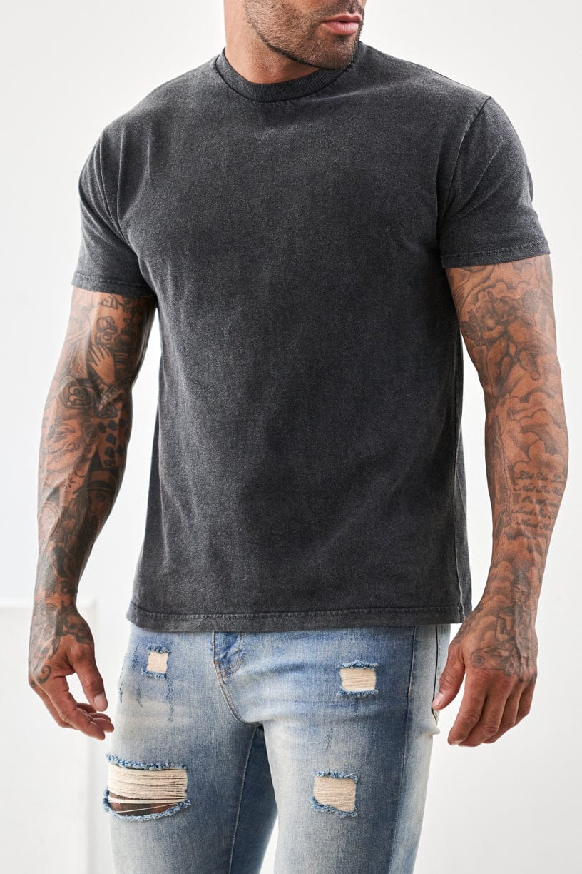 CAMISETA BÁSICA PREMIUM - GRIS LAVADO