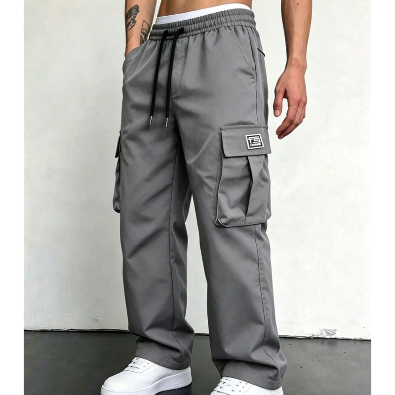Pantalones cargo corte holgado