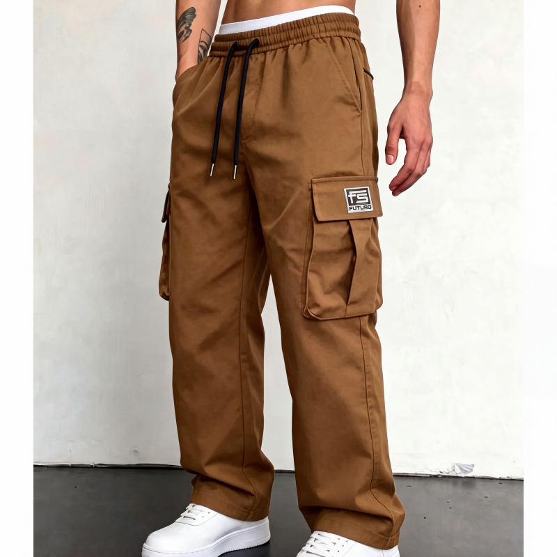 Pantalones cargo corte holgado