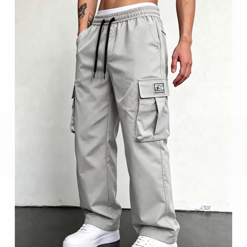 Pantalones cargo corte holgado