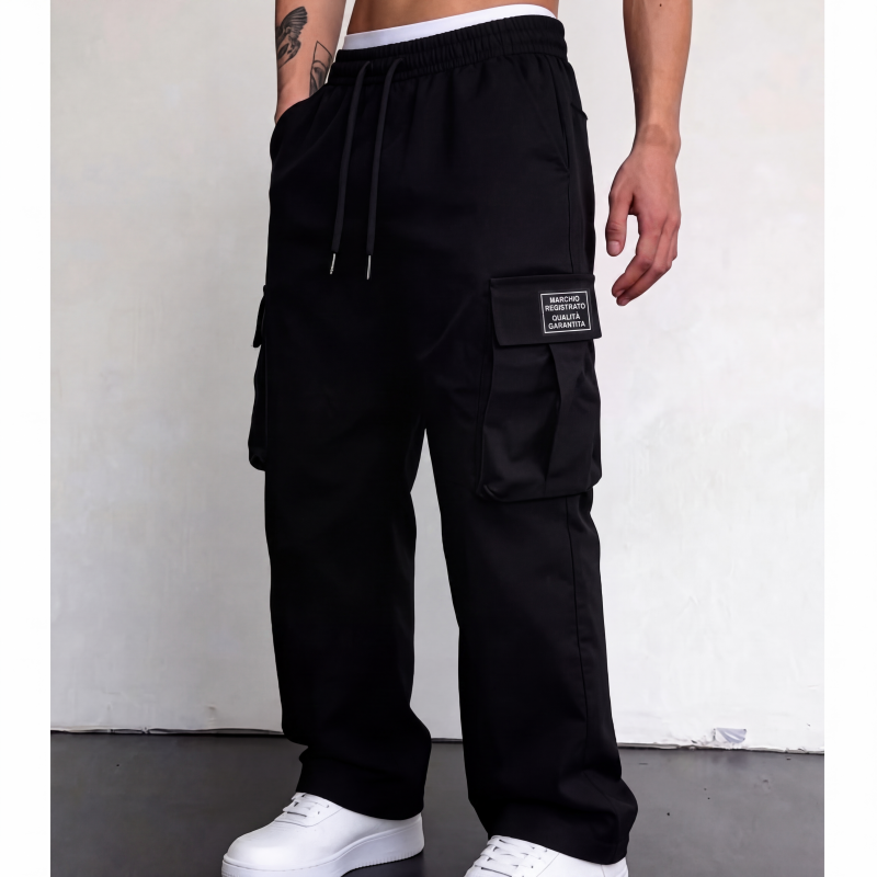 Pantalones cargo corte holgado