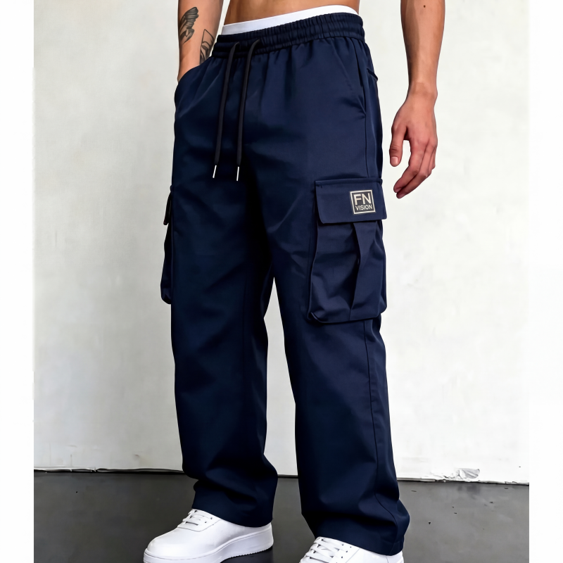 Pantalones cargo corte holgado