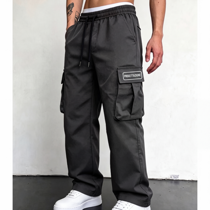 Pantalones cargo corte holgado
