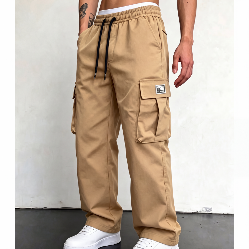 Pantalones cargo corte holgado