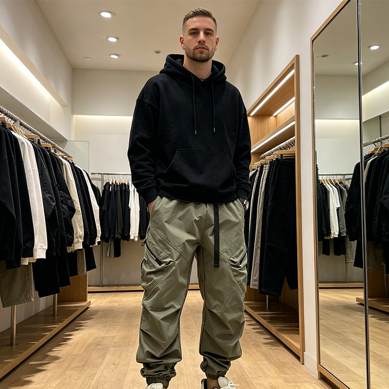 Pantalones cargo corte urbano