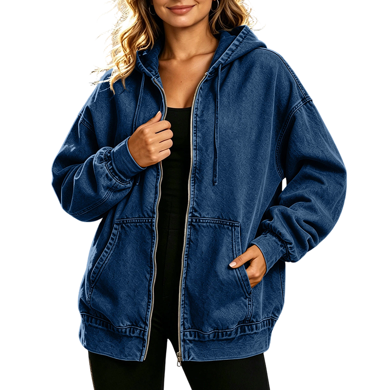 Chaqueta Vaquera Con Capucha