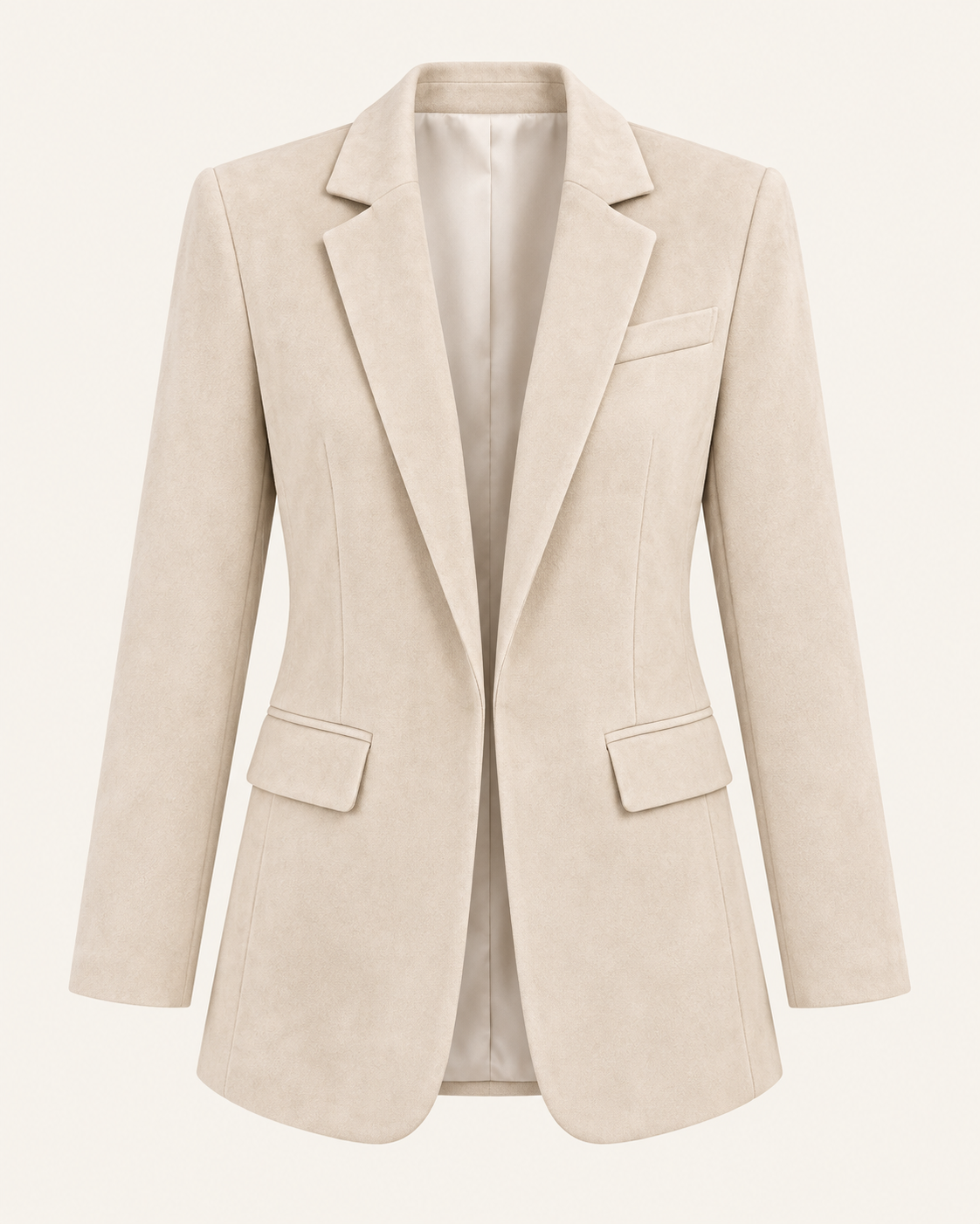 Blazer Suelto de Gamuza