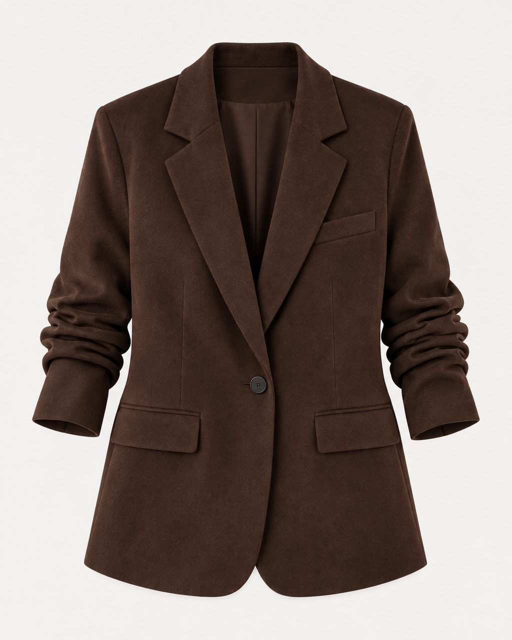 Blazer Suelto de Gamuza