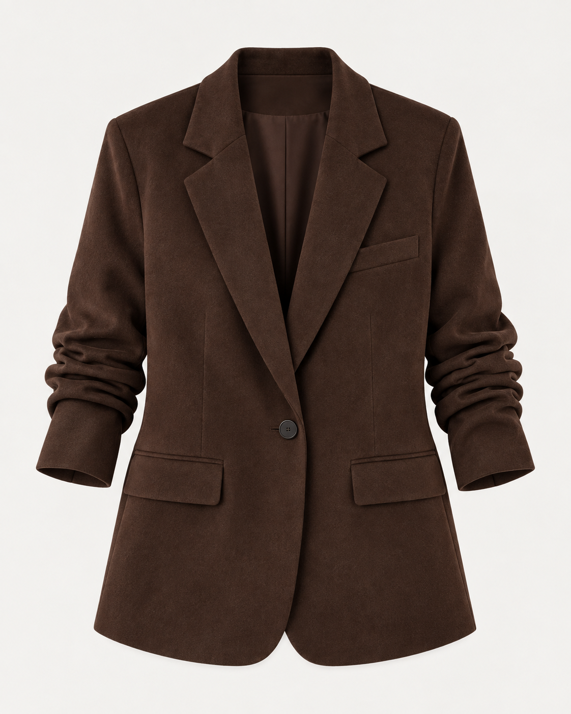 Blazer Suelto de Gamuza