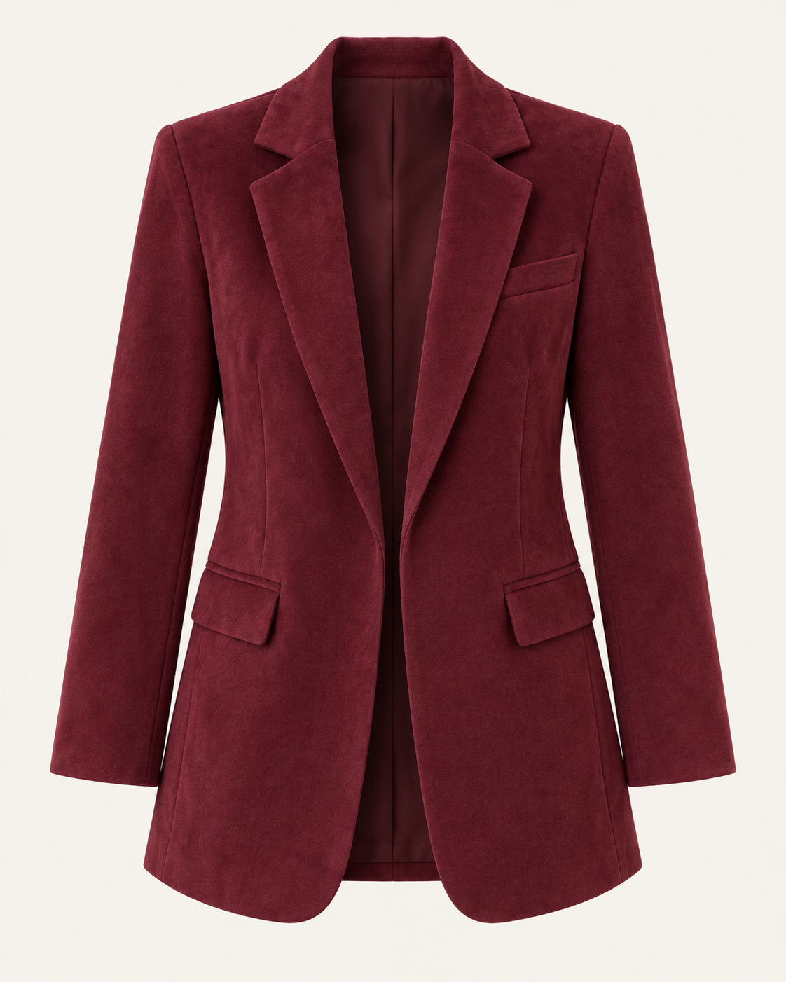 Blazer Suelto de Gamuza